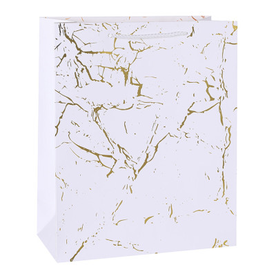 New Abstract Paper Bags Designs Gold Foil Stamping The Marble Patterns On Front