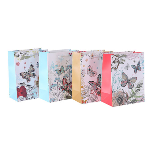 Wholesale Supplier Online Yiwu Direct Factory Everyday Paper Gift Bags With Glitter On Front Side