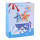 Stock Marine Style Blue Color White Card Paper Bags With Tip-ons On Front Side