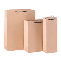 Ecofriendly 250GSM Brown Kraft Paper Bags With Wholesale Prices