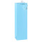 Wholesale Light Blue Paper Gift Bags With Foldable Hangtag And Pvc Hook