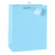 Wholesale Light Blue Paper Gift Bags With Foldable Hangtag And Pvc Hook
