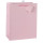 Custom Pink Paper Gift Bags With Foldable Hangtag