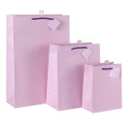 China Factory Directly Sale Custom Printed Hot Pink White Card Paper Gift Shopping Bag With Handles