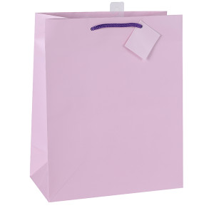 China Factory Directly Sale Custom Printed Hot Pink White Card Paper Gift Shopping Bag With Handles