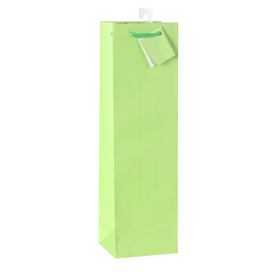 Solid Light Colors Paper Carrier Bags Wholesales Wine Gift Bags