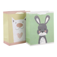 Animal Lover Paper Gift Bags Made Of 180gsm Art Paper With Hot Foil Stamping Direct Yiwu Factory Price Competitive