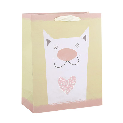 Animal Lover Paper Gift Bags Made Of 180gsm Art Paper With Hot Foil Stamping Direct Yiwu Factory Price Competitive