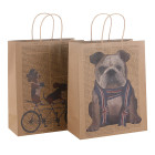 Automatic Machine Made 150gsm Brown Kraft Paper Bags Direct Yiwu Factory Price Competitive