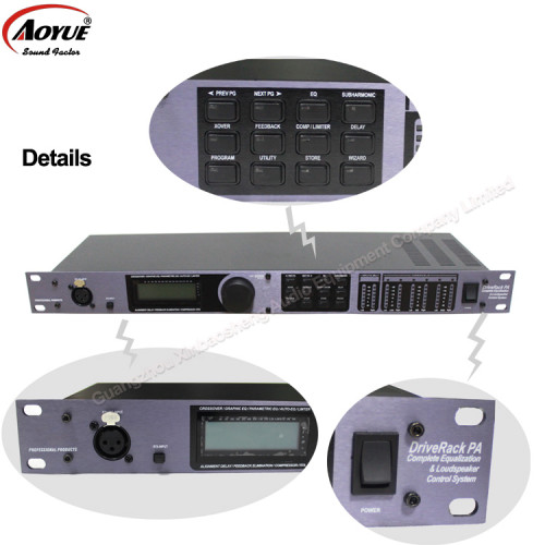altavoz pro provisto China dsp de audio digital Procesador de sistema de amplificador de unidad de disco