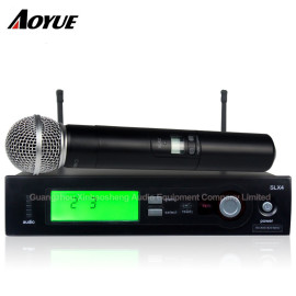 Wysokiej jakości bezprzewodowy bezprzewodowy ręczny mikrofon odbiorczy Live Vocals SLX4 / SM-58
