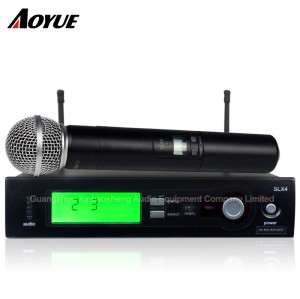 Yüksek kaliteli Kablosuz akülü Canlı Vokaller kablosuz alıcı el Mikrofon SLX4 / SM-58