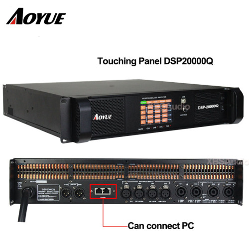 Dsp fonksiyonu ile FP20000q 2200 W 4 kanal profesyonel DSP20000Q güç amplifikatörü