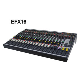 16-канальное профессиональное аудио, встроенное в цифровые эффекты DSP. Консоль микшера EFX16