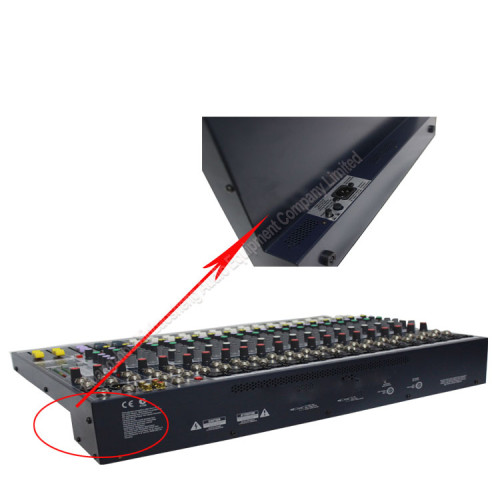 16 canais de áudio profissional construído em efeitos digitais DSP EFX16 mixer console