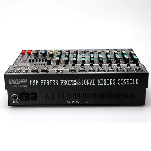 Procesador de sonido digital DSP de 12 canales digital Phantom 48v mezclador de audio musical con bluetooth