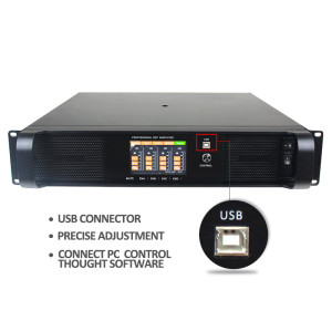 DSP FP serisi 4 kanal 1300 watt FP6000q PC güç amplifikatörü DSP6000Q bağlanmak