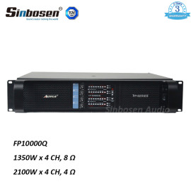 Sinbosen FP10000Q 1350w 4-kanałowy profesjonalny chiński wzmacniacz mocy klonu dla podwójnego głośnika 15-calowego