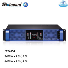 Sinbosen FP14000 4400w Amplificatore a 2 canali ad alta potenza per doppio basso 18 pollici