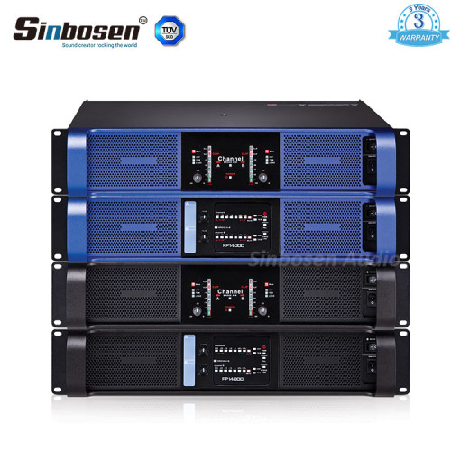 Sinbosen FP14000 4400w 2-kanałowy wzmacniacz wysokiej mocy dla dwóch basów 18-calowych