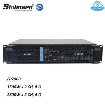 Sinbosen FP7000 1500watt 2 canali professionale modulo estremo interruttore di alimentazione amplificatore professionale