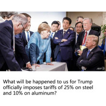What will be happened to us for Trump officially imposes tariffs of 25% on steel and 10% on aluminum?