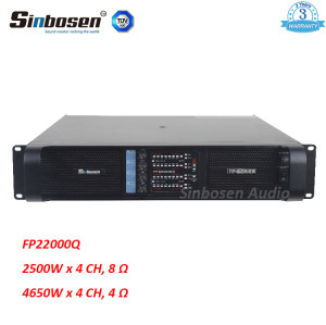 Sinbosen FP22000Q 4650w 4 canaux le plus puissant amplificateur de puissance professionnel pour Subwoofer 21 pouces