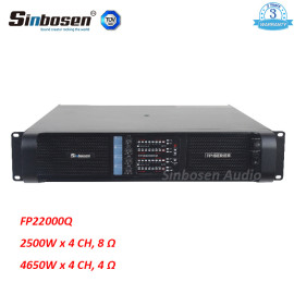 Sinbosen FP22000Q 4650w 4 Kanal 21 İnç Subwoofer için en güçlü Profesyonel Güç Amplifikatörü