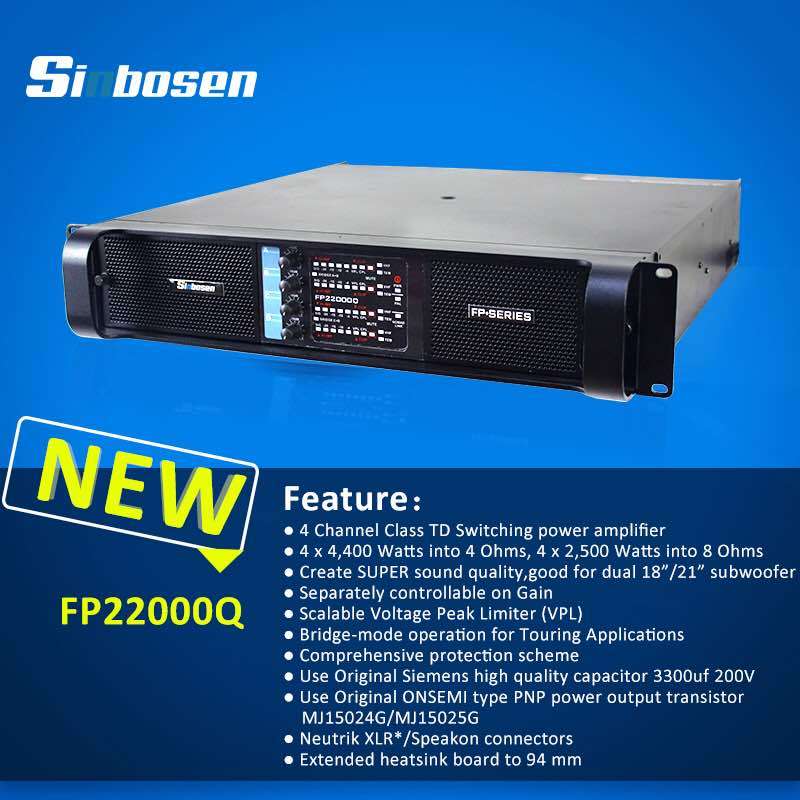 Test Powerful Sinbosen FP22000Q amplifier like Earthquake