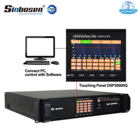 Sinbosen DSP20000Q 2200W 4-kanałowy profesjonalny wzmacniacz mocy DSP 20000q do subwoofera