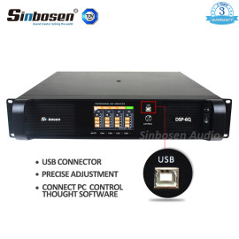 DSP FP series 4 channel 1300 watt FP6000q connect to the PC power amplifier DSP6000Q