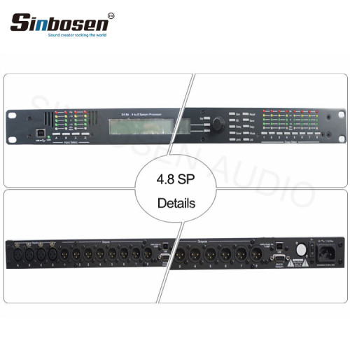 Ashely 4-In x 8-Out DSP professionale processore audio digitale karaoke 4.8sp per sistema PA