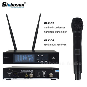 UHF Dijital Tek Kablosuz El Mikrofonu Sistemi QLXD4 + QLXD2 / SM-58