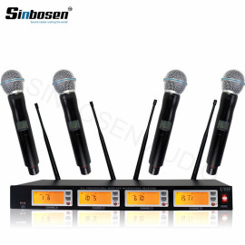 Perfect sound one to four channel professional wireless conference dynamic headset microphone
