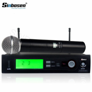 High quality Wireless cordless Live Vocals wireless receiver handheld Microphone SLX4/SM-58