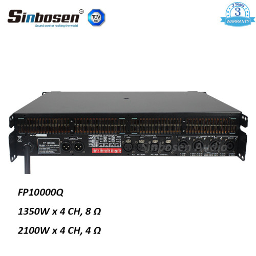 Sinbosen FP10000Q 2100w versione a 4 canali di recente aggiornamento più potente amplificatore di potenza professionale