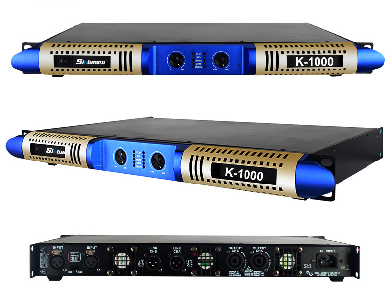 Private model new panel 2 channel 1000w class D digital K-1000