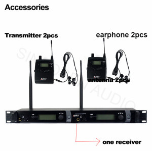 Système de scène professionnel pour chanteurs UHF bodypack SR2050 IEM in ear monitor