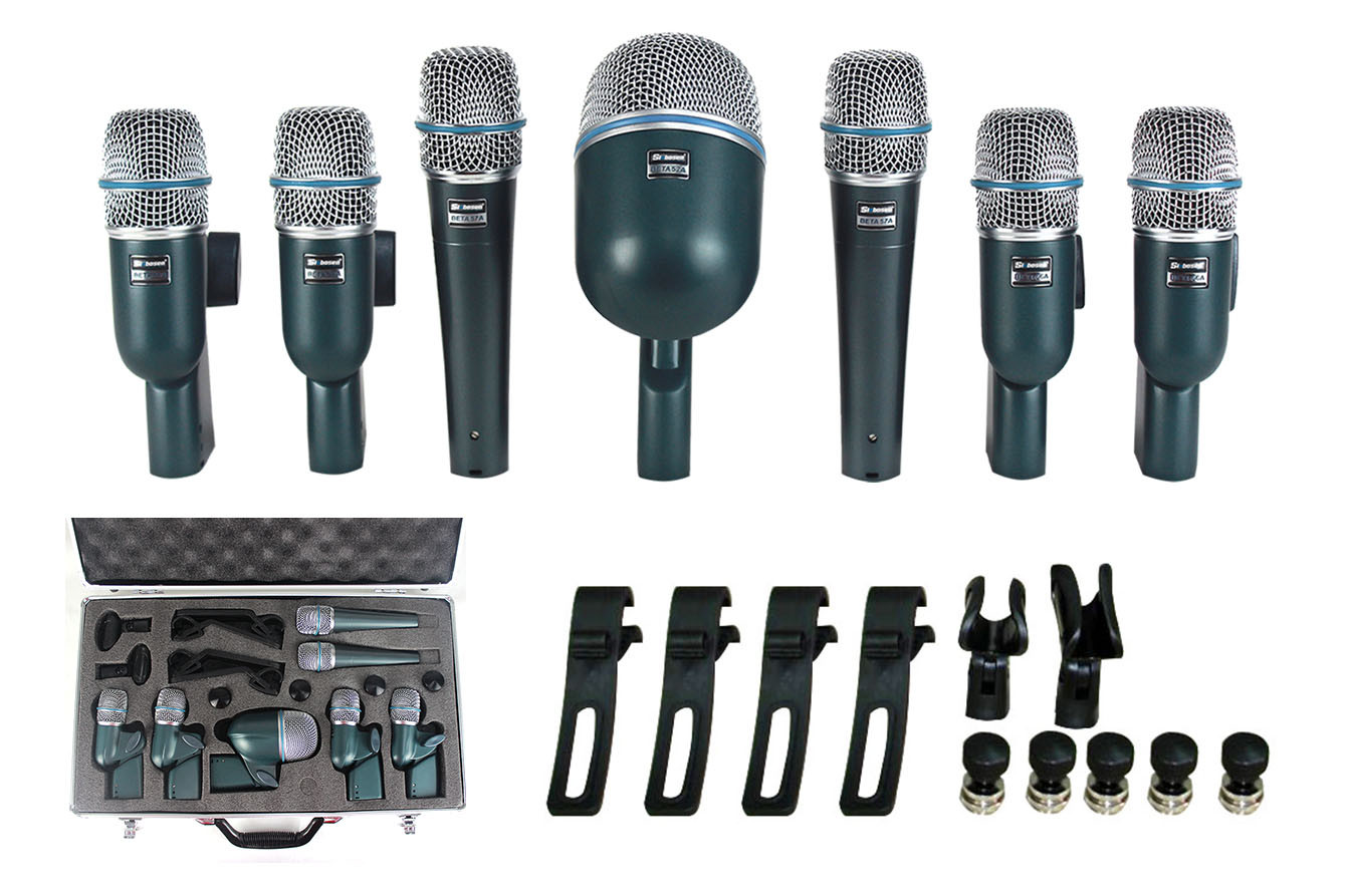 Drum microphone set