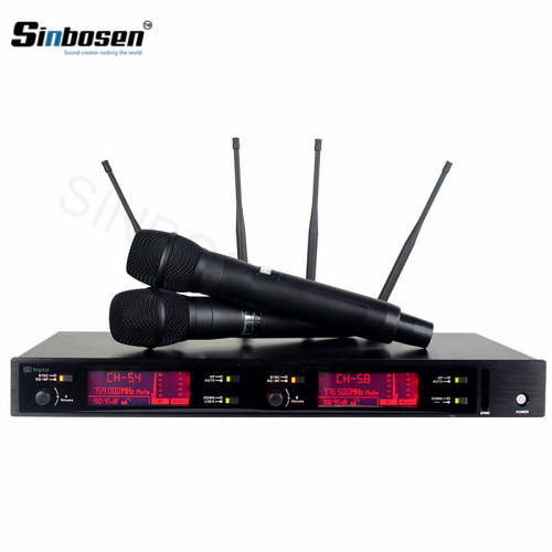 Latest UHF professional stage performance AXT 220D handheld digital wireless microphone headset