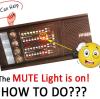 How To Do When The Amplifier MUTE Lights turn On?