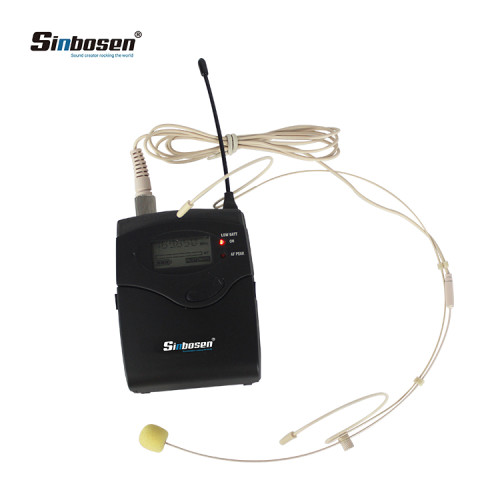 Sinbosen Skin color Sistema de micrófono inalámbrico oculto mini Auricular micrófono