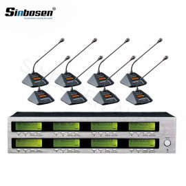 Sinbosen AT880 8 microphone de table de conférence sans fil Mics