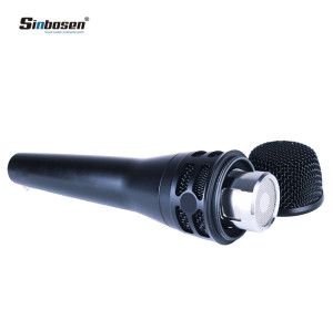 Sinbosen KSM8 siyah kayıt vokal dinamik mikrofon hareketli bobin