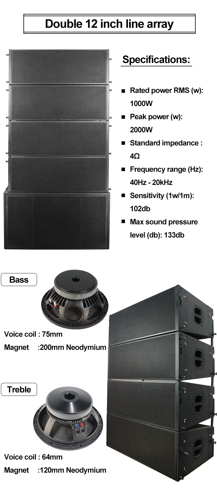 Speaker line deals array 12 inch