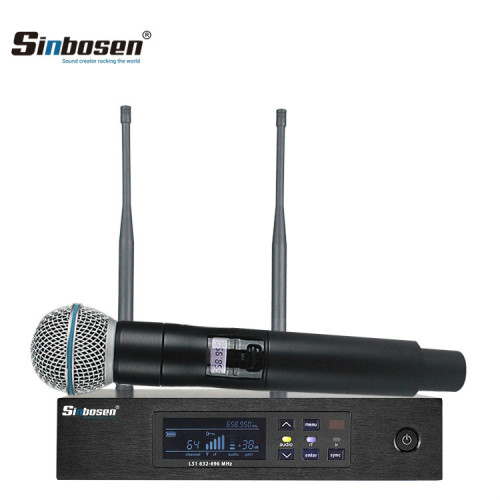 UHF Digital Single Wireless Handheld Microphone System QLXD4 + QLXD2/SM-58/BETA58A