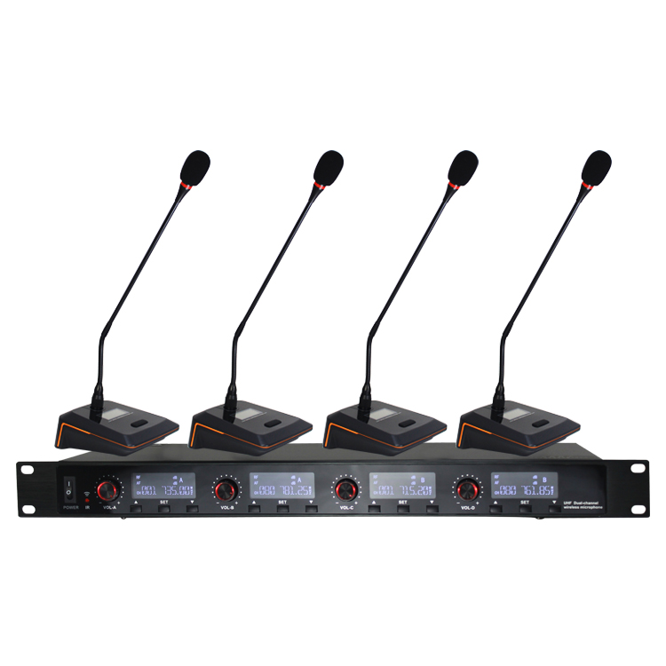 Sinbosen U-6004 4 Channels transmitter Meeting desktop Mics