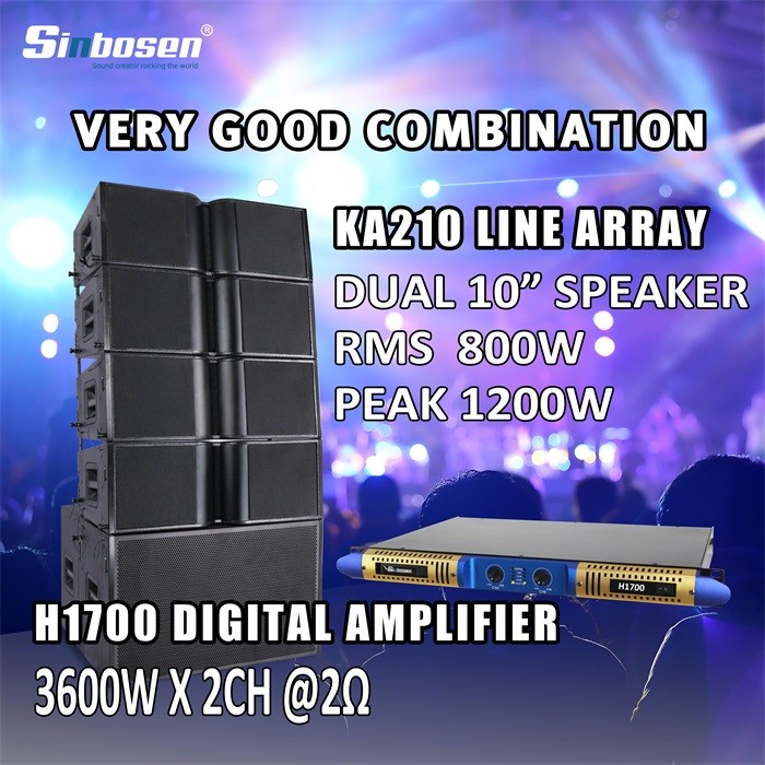 Muy buena combinación: KA210 line array + H1700 Amplifier
