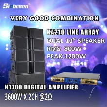 Very good combination: KA210 line array + H1700 Amplifier