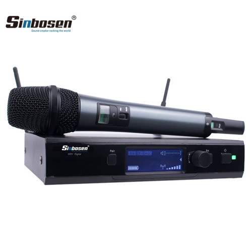 EWD1 Auriculares digitales Micrófono transmisor de cuerpo recargable Sistema de micrófono inalámbrico UHF